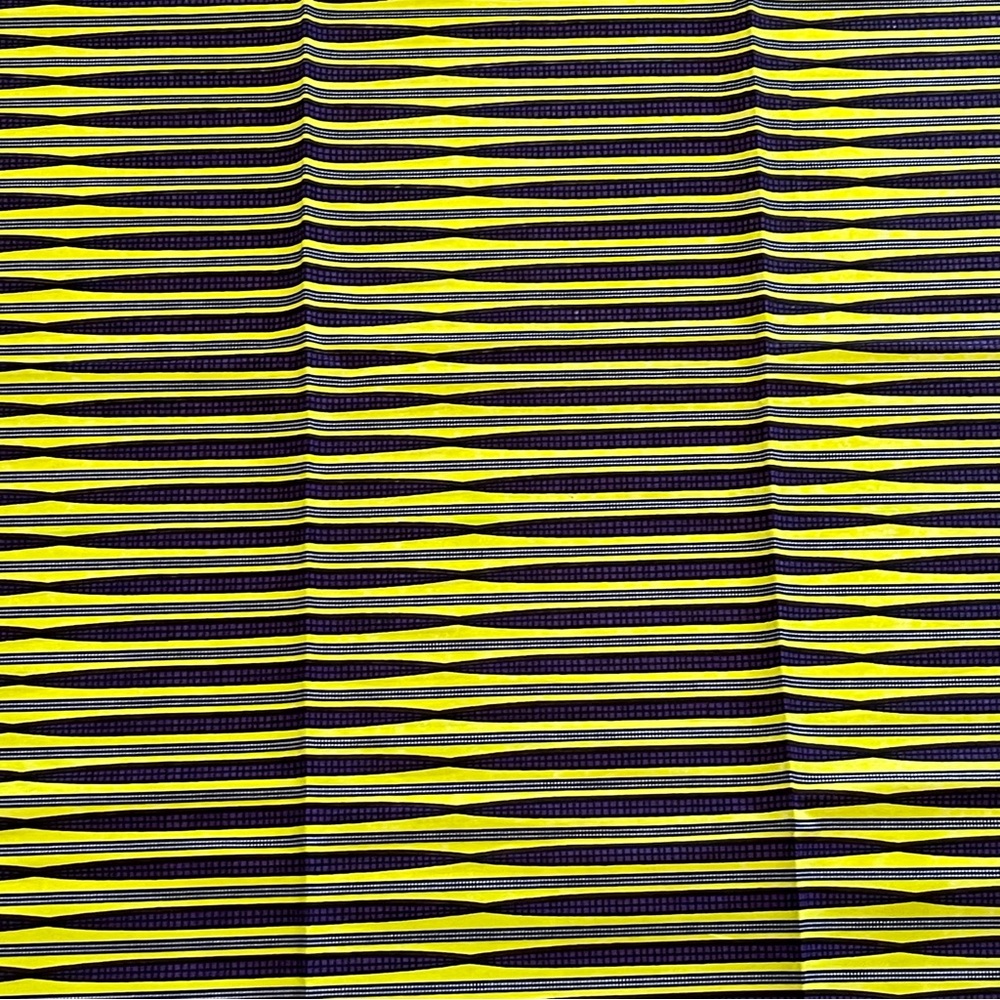 Yellow and Black Patterned Fabric
